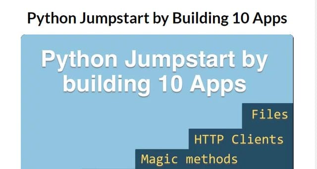 tai-lieu-python Khóa học lập trình Python - Python Jumpstart by Buiding 10 Apps