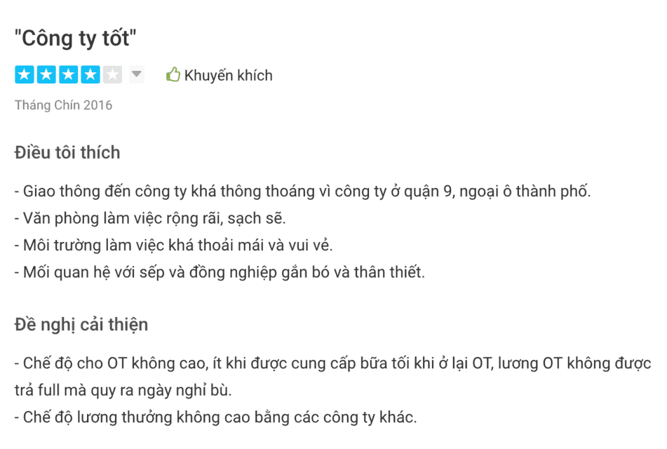 Review công ty ITviec