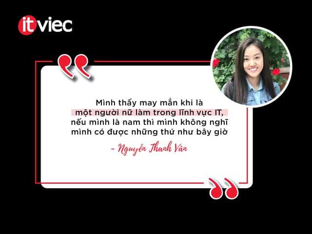nữ lập trình viên - Nguyễn Thanh Vân - ITviec