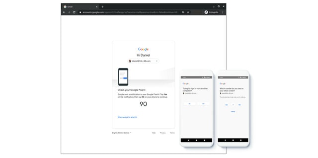 thông báo đẩy 2fa - google prompts