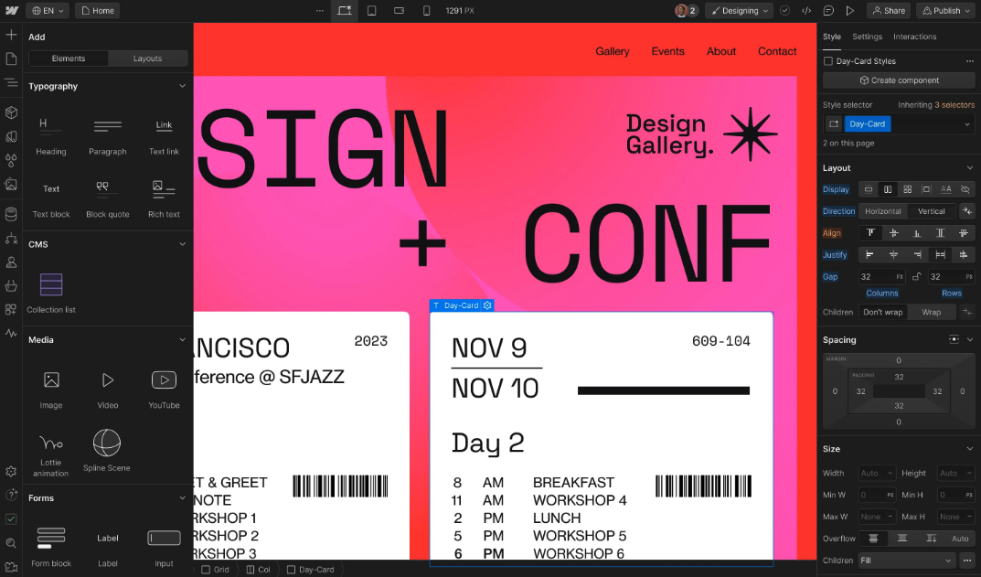 thiết kế ui ux bằng phần mềm gì - phần mềm thiết kế ui ux - webflow - itviec blog