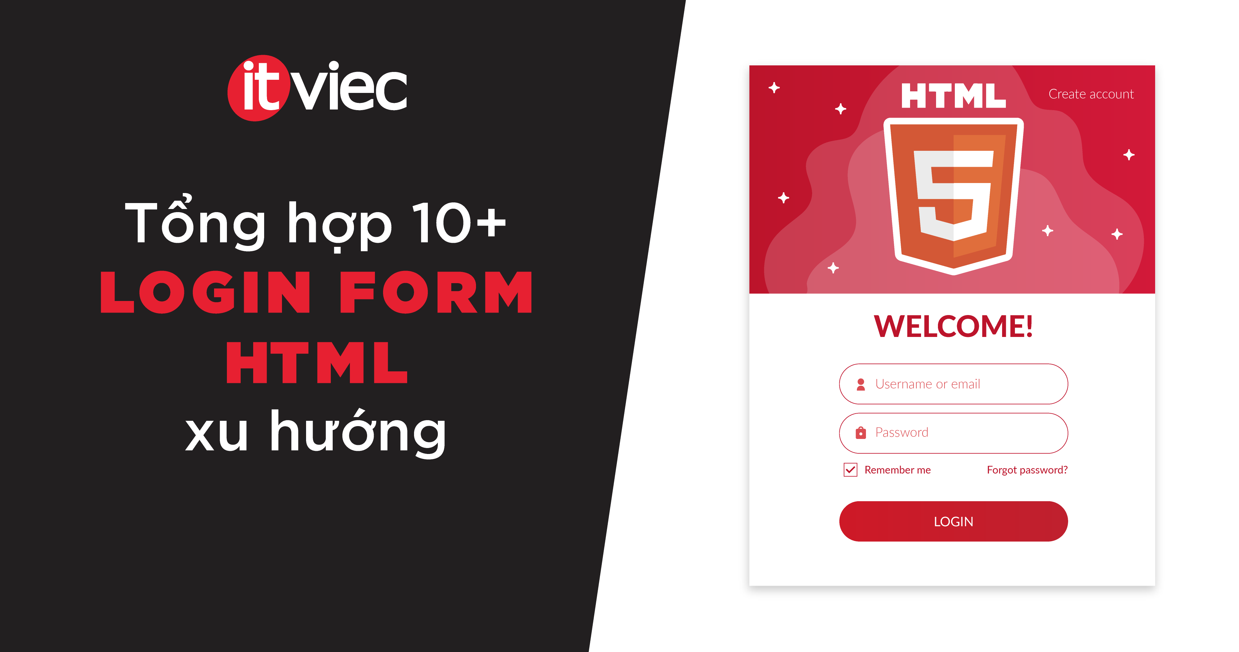 login form html - tạo form đăng nhập html - itviec blog